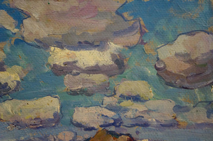 Oil painting Field landscape Kolosovsky Georgy Sergeevich