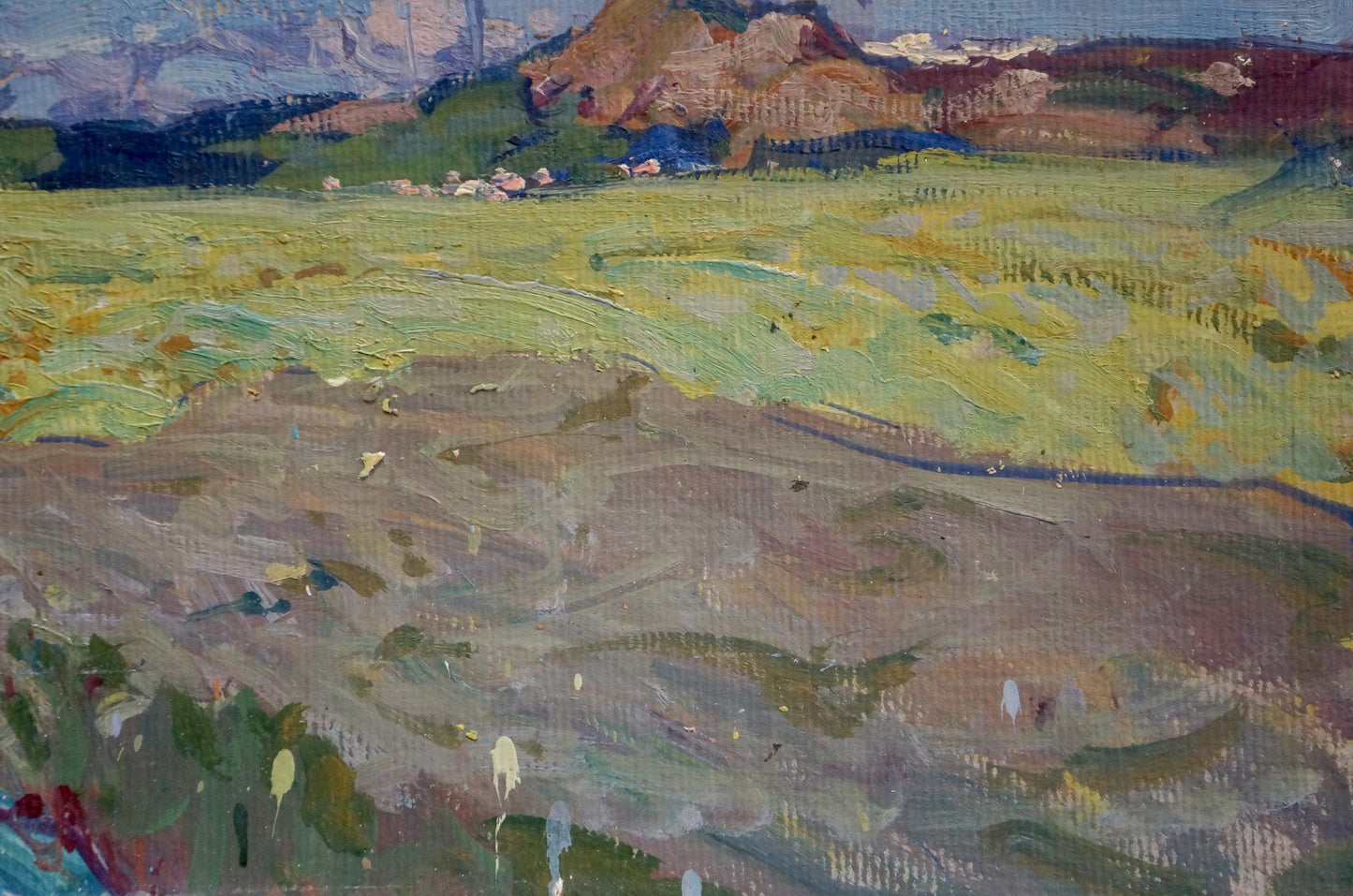Oil painting Golden Grain Fields Georgy Kolosovsky