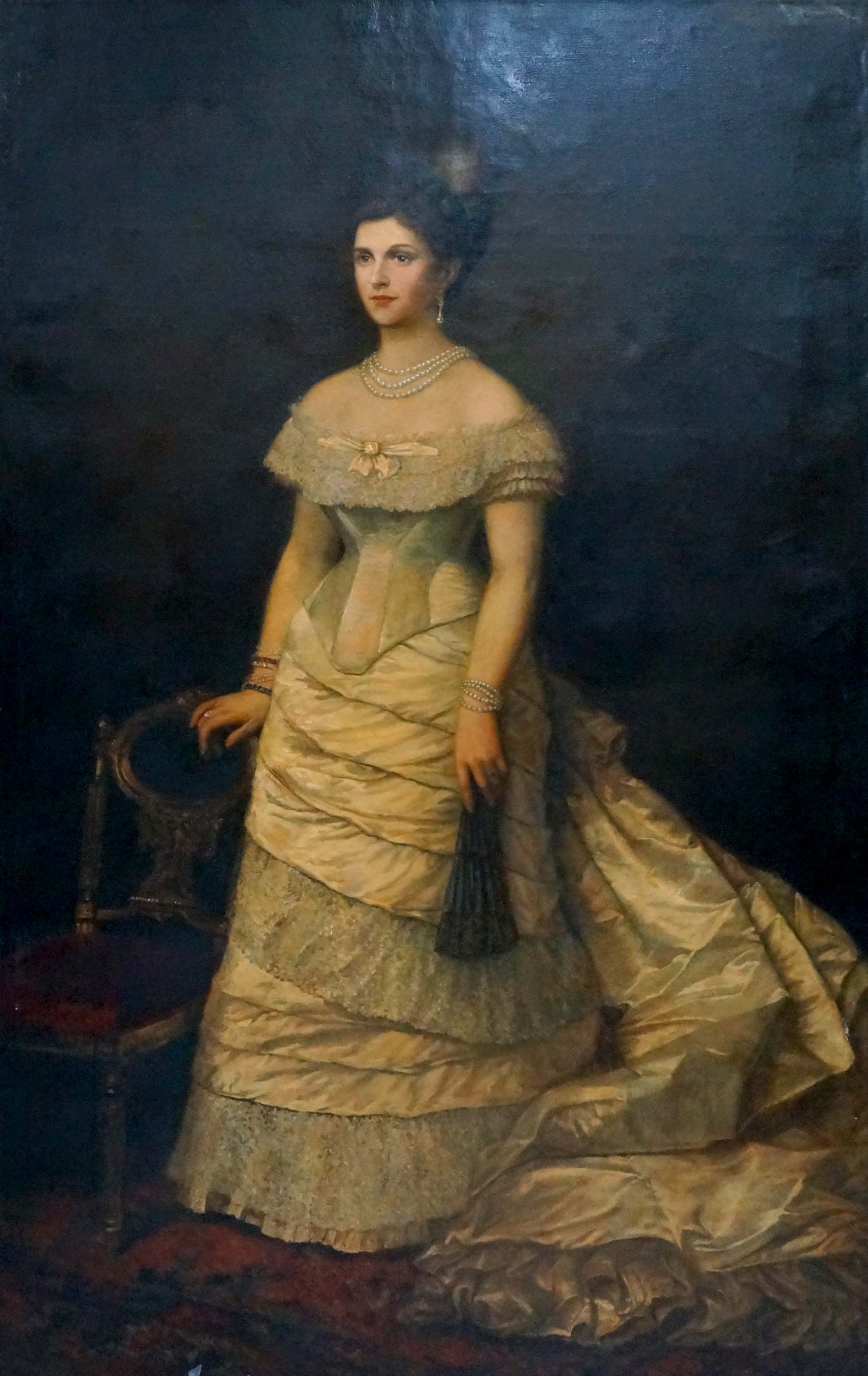 Oil painting Woman portrait Leman Nikolay Adolfovich