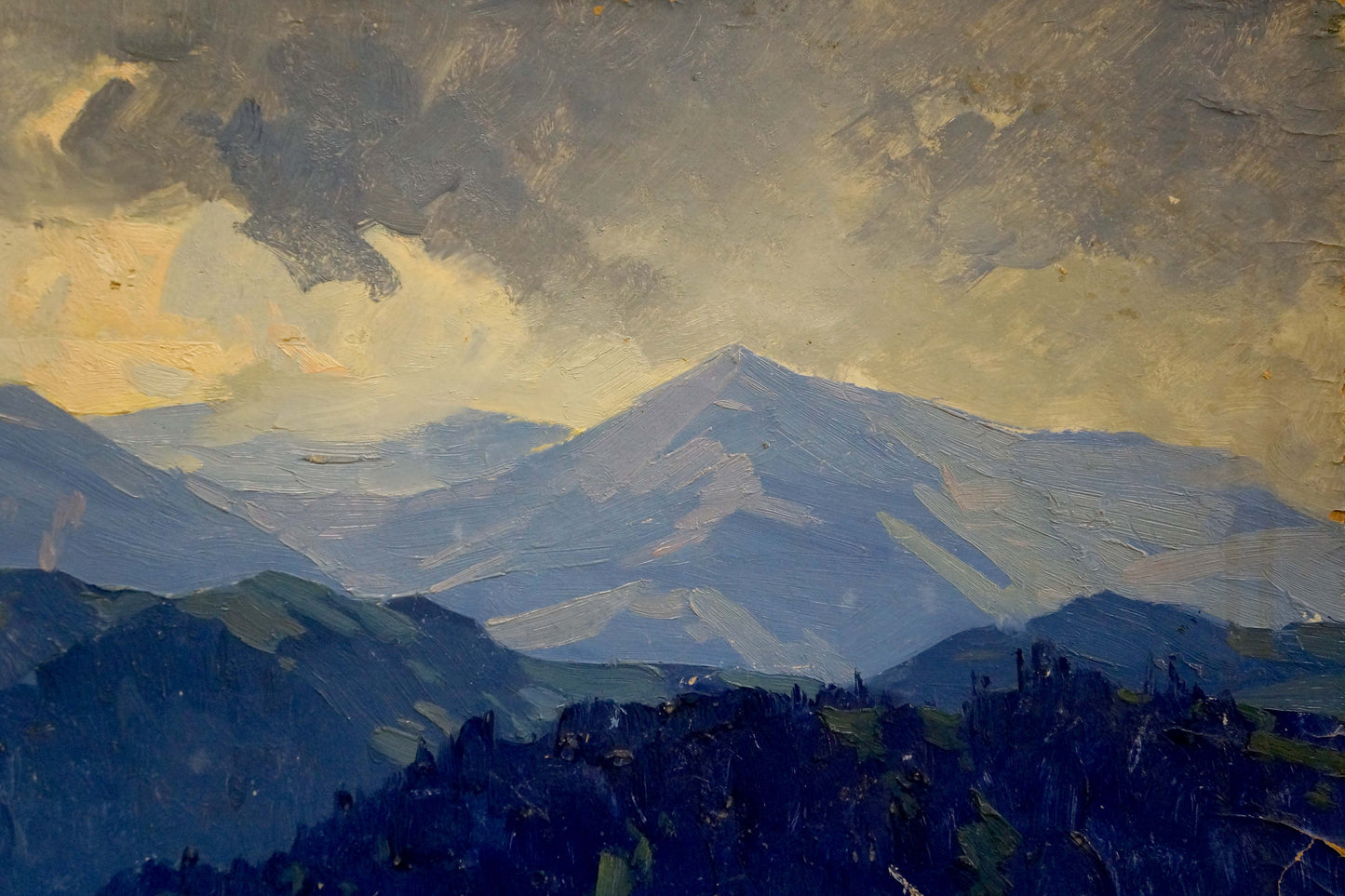 Oil painting Mountains landscape Kushnir Veniamin Vladimirovich