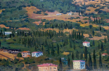 Oil painting Forest landscape N. Sheptukov