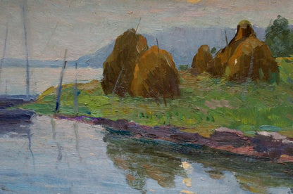 Oil painting Near the shore Stremsky Alexander Ivanovich