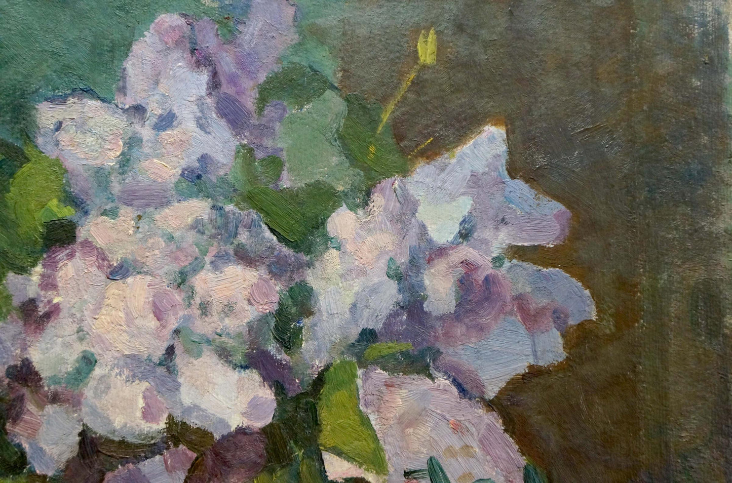 Oil painting Vase with lilac