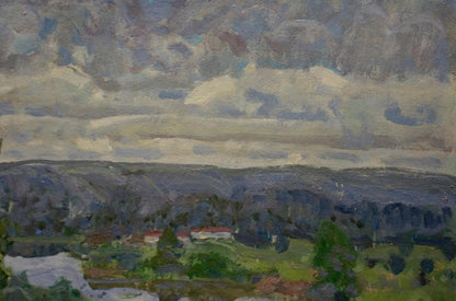 Oil painting After the rain Kolosovsky Georgy Sergeevich