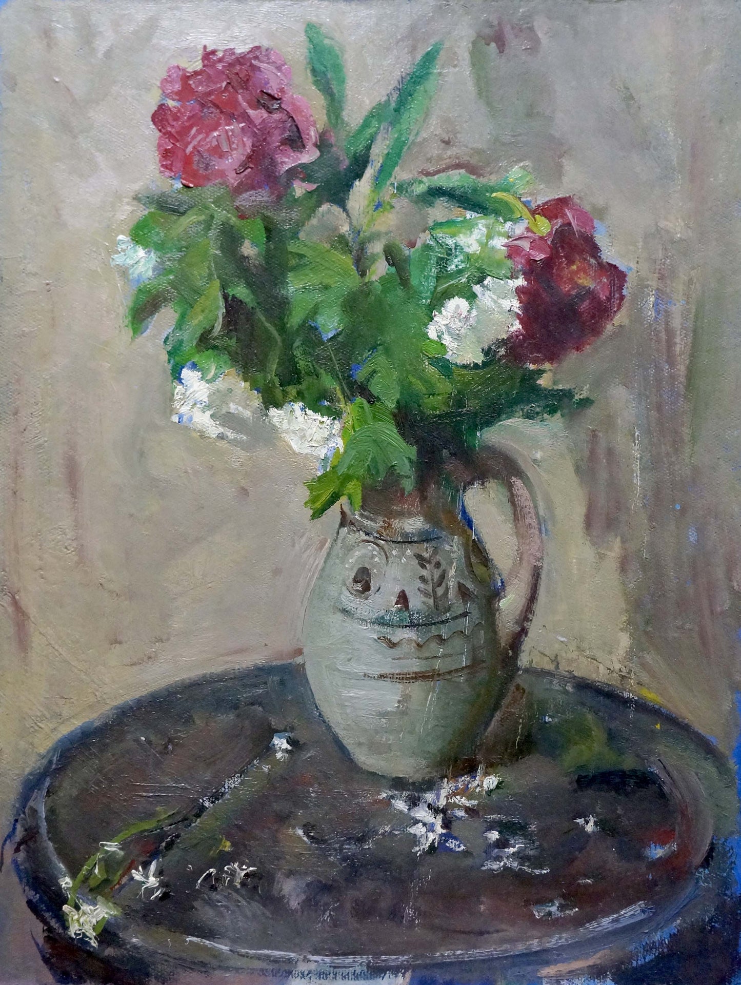 Oil painting Gifted bouquet of flowers Zinaida Zatsepina