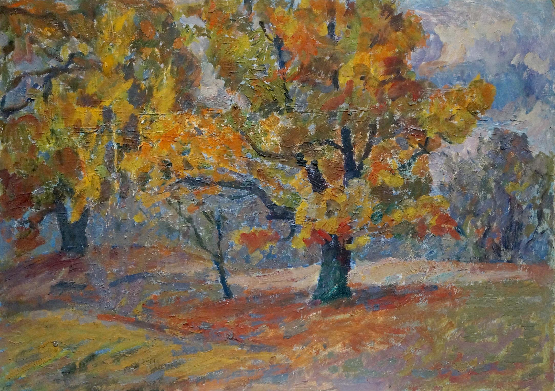 Oil painting Oak trees Petrashevsky Stanislav Vasilievich