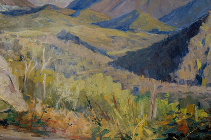 Oil painting Mountains landscape Egorov Boris Kuzmich