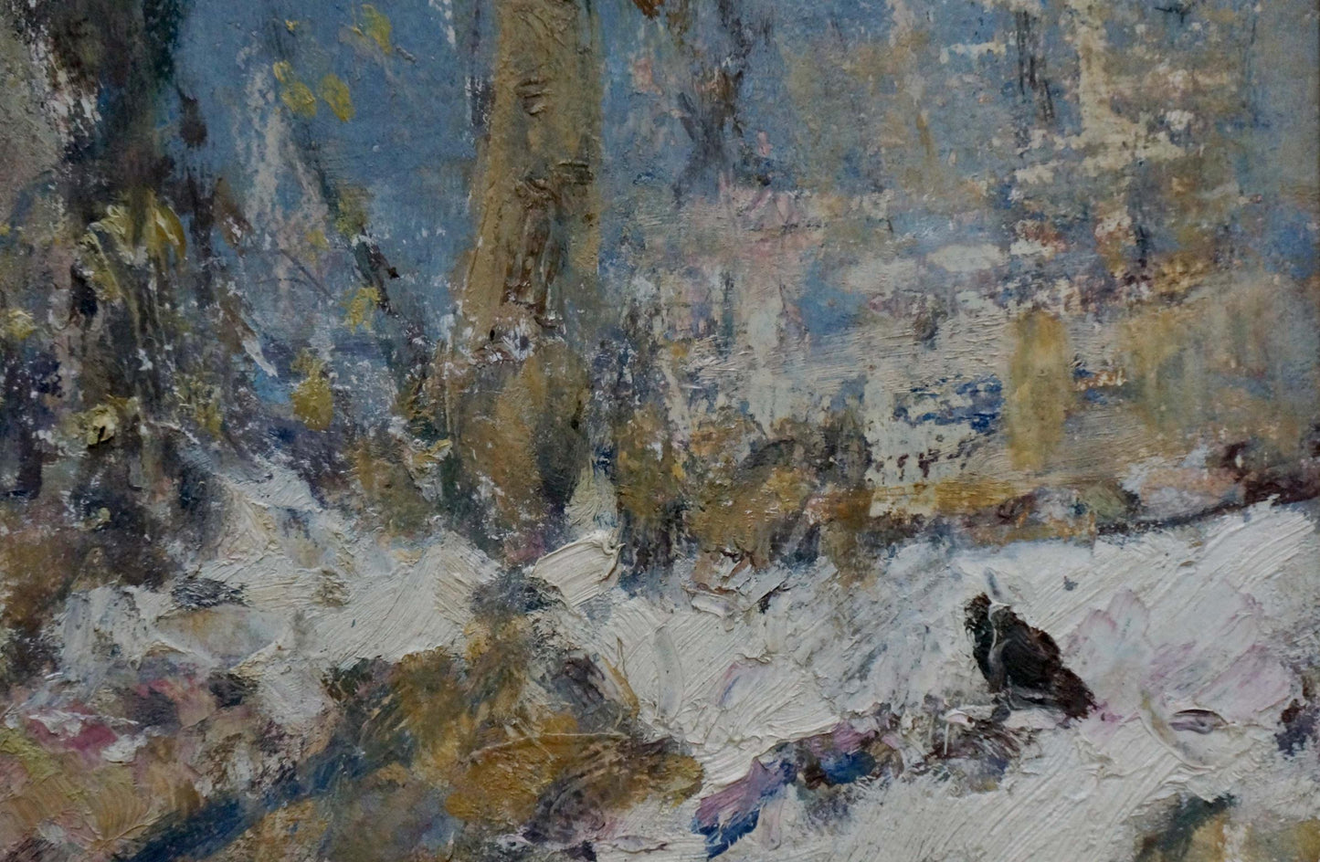 Oil painting Winter is leaving Nesterenko Nikolay Vasilievich