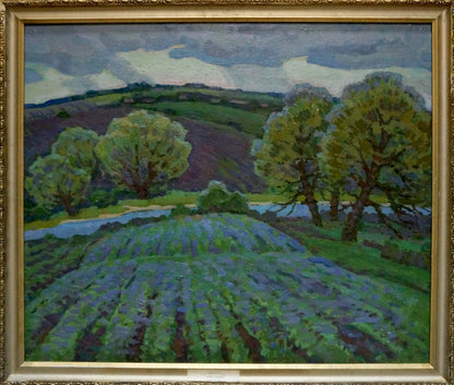 Oil painting Blooming field Ruban Grigory Savelievich