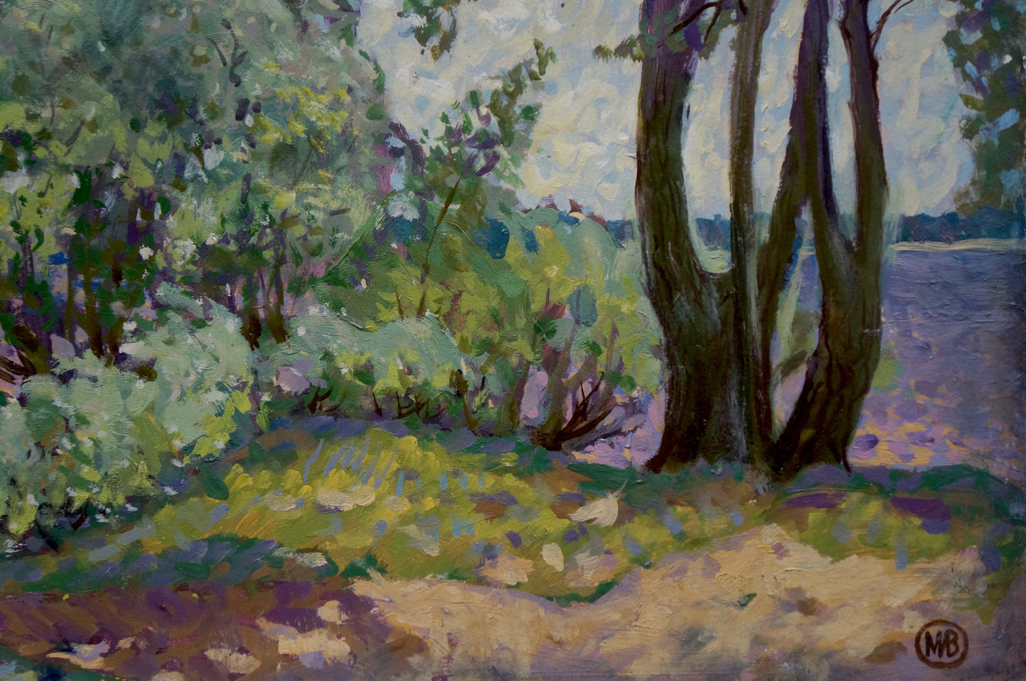 Oil painting Natural landscape Vasetsky Grigory Stepanovich