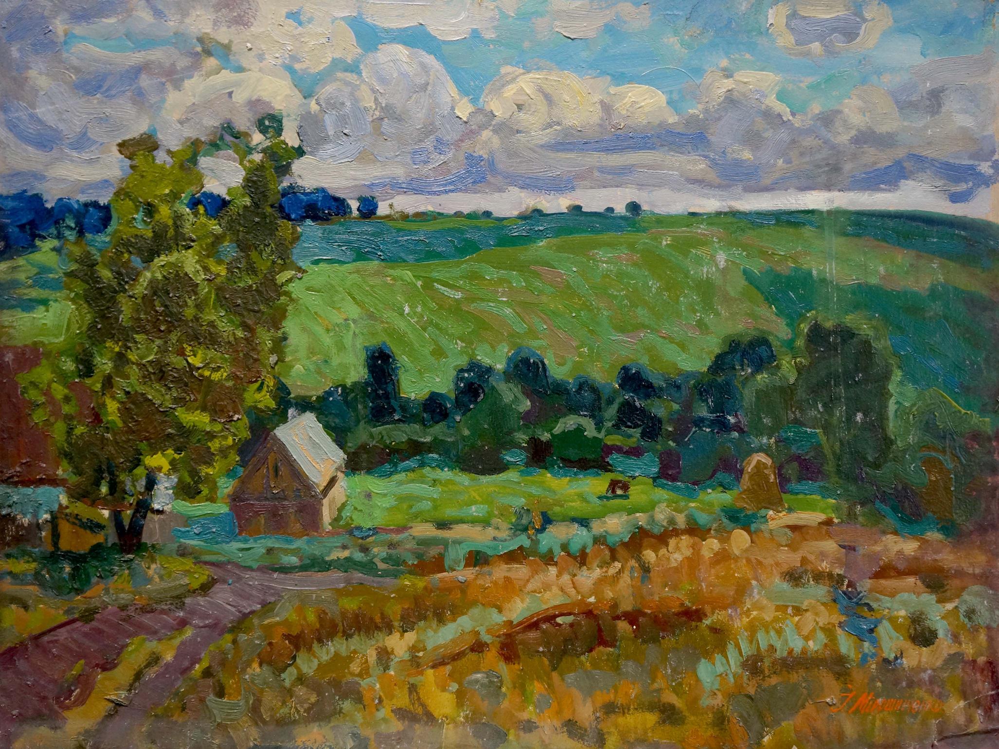 Oil painting After the rain I. Miroshnichenko