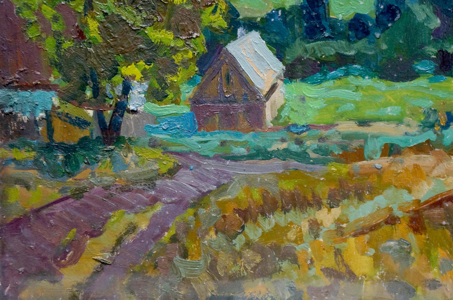 Oil painting After the rain I. Miroshnichenko
