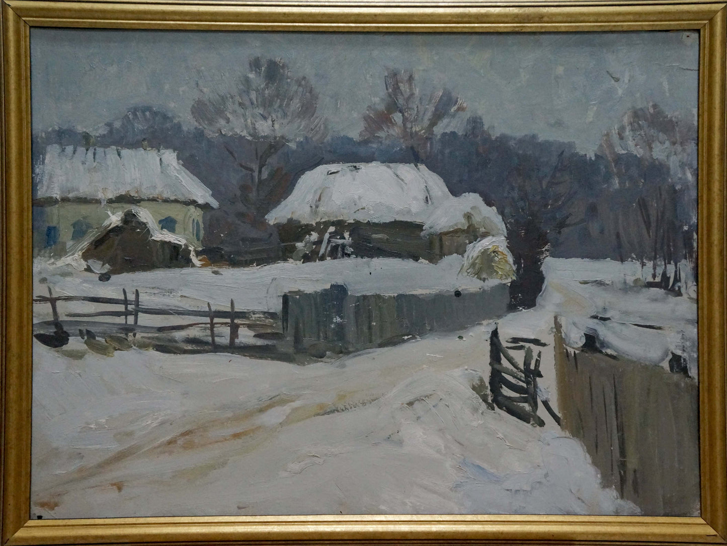 Oil painting Winter has come Gantman Moses Faybovich