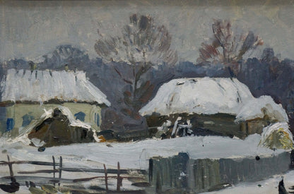 Oil painting Winter has come Gantman Moses Faybovich