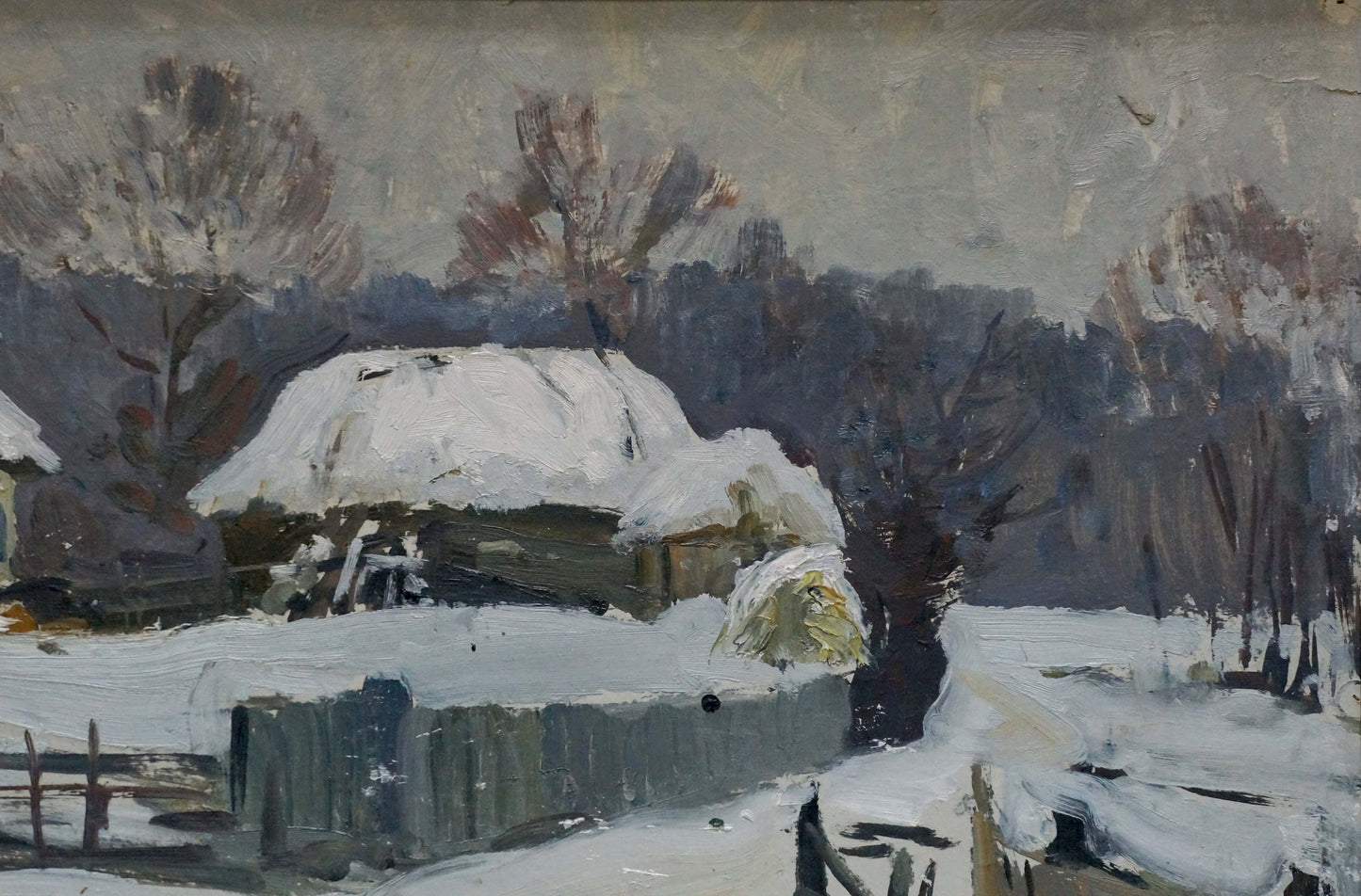 Oil painting Winter has come Gantman Moses Faybovich