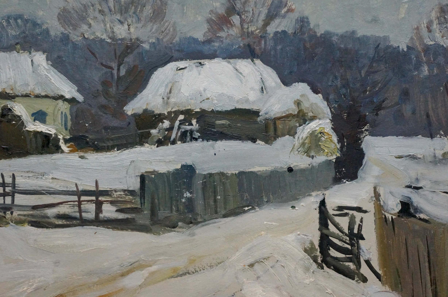 Oil painting Winter has come Gantman Moses Faybovich