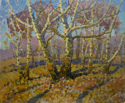 Oil painting Early spring Ruban Grigory Savelievich