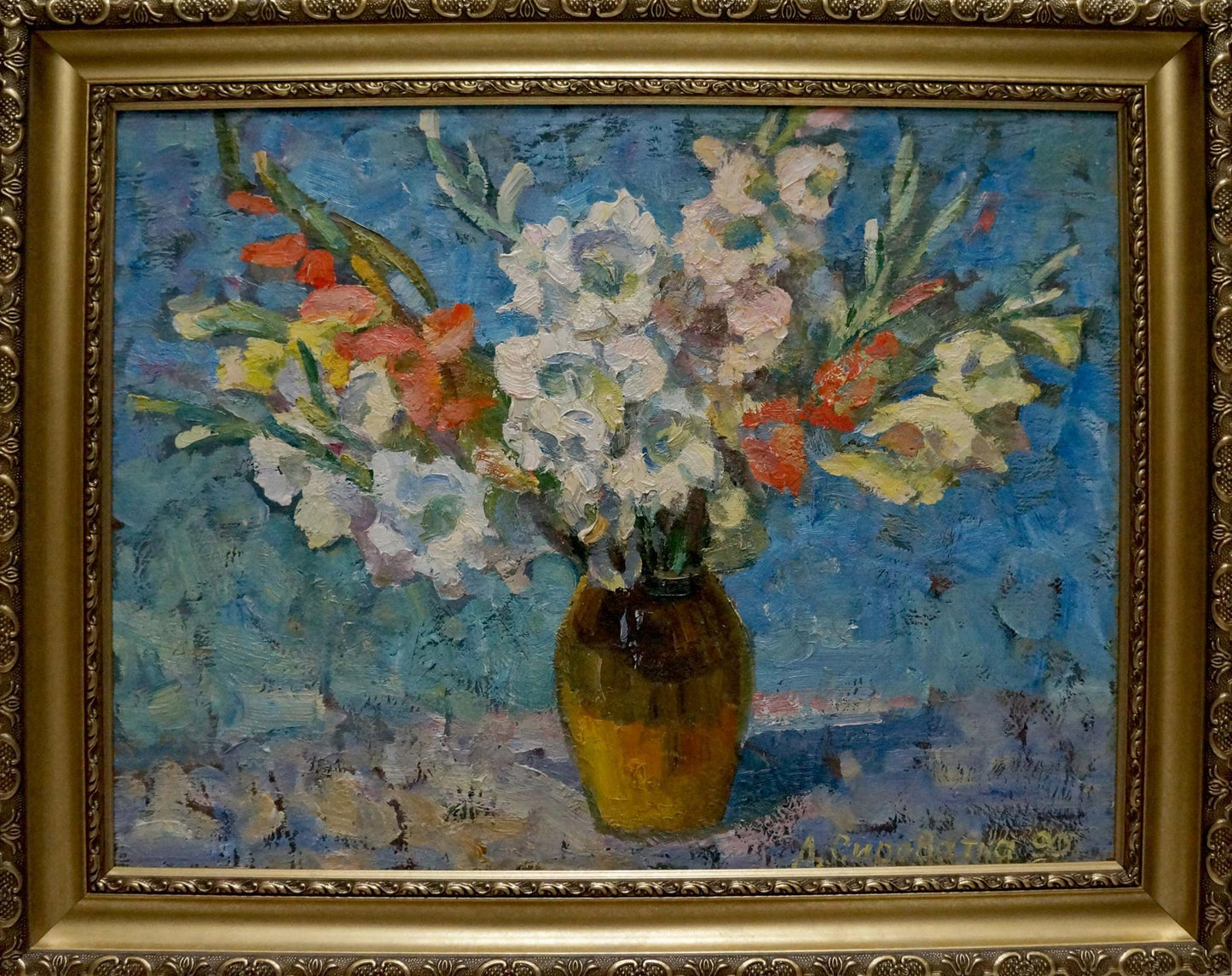 Oil painting Flowers Syrovatka Dmitry Matveevich