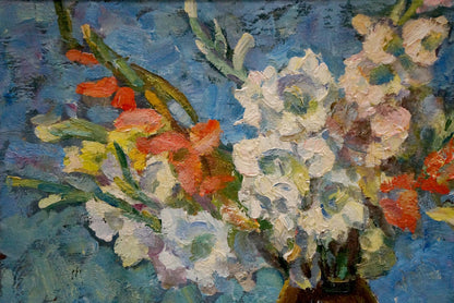 Oil painting Flowers Syrovatka Dmitry Matveevich