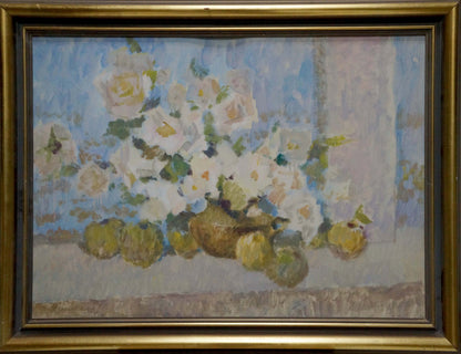 Oil painting Flowers by the window Zhurakovsky Victor Petrovich