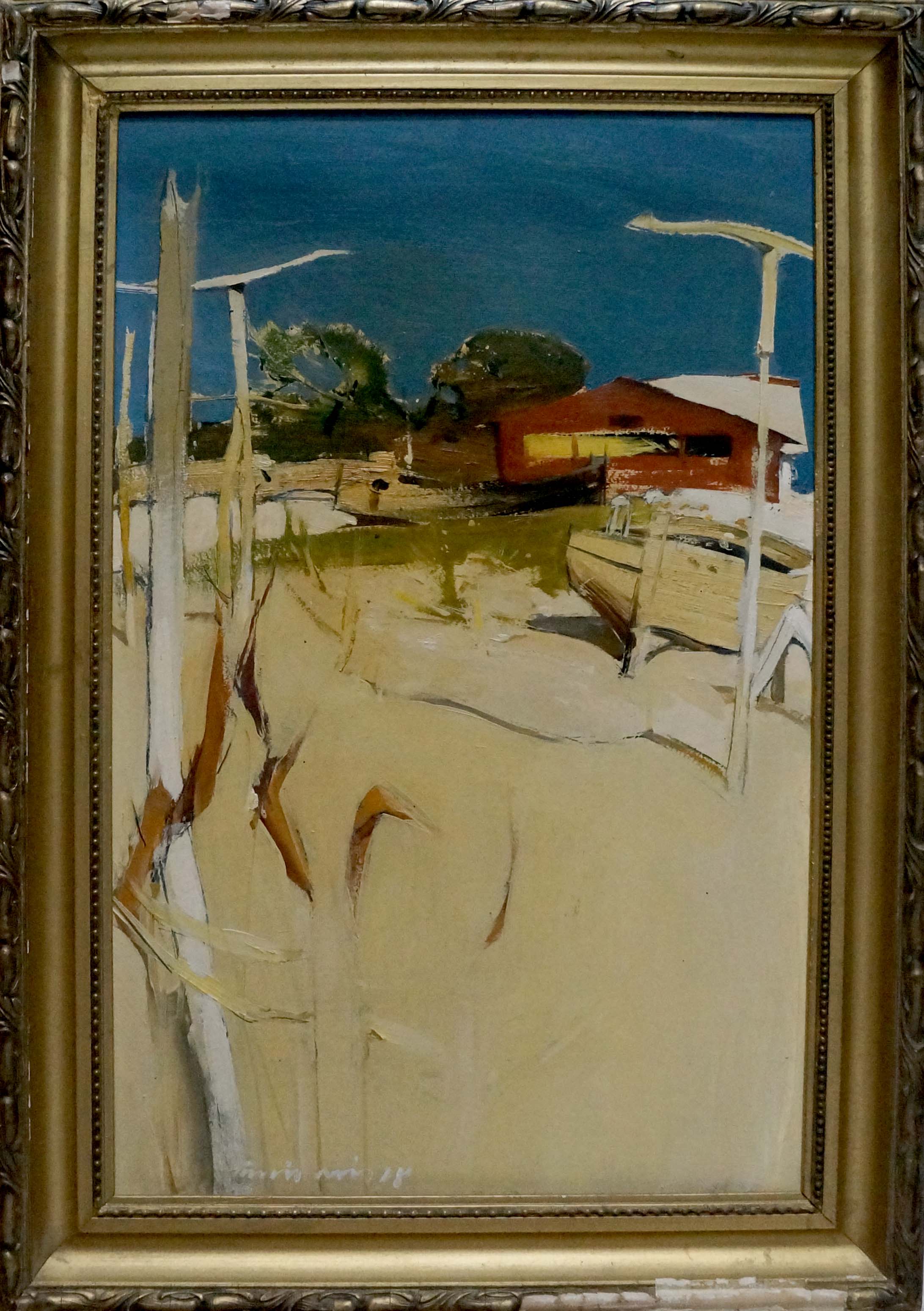 Oil painting Beachfront Location