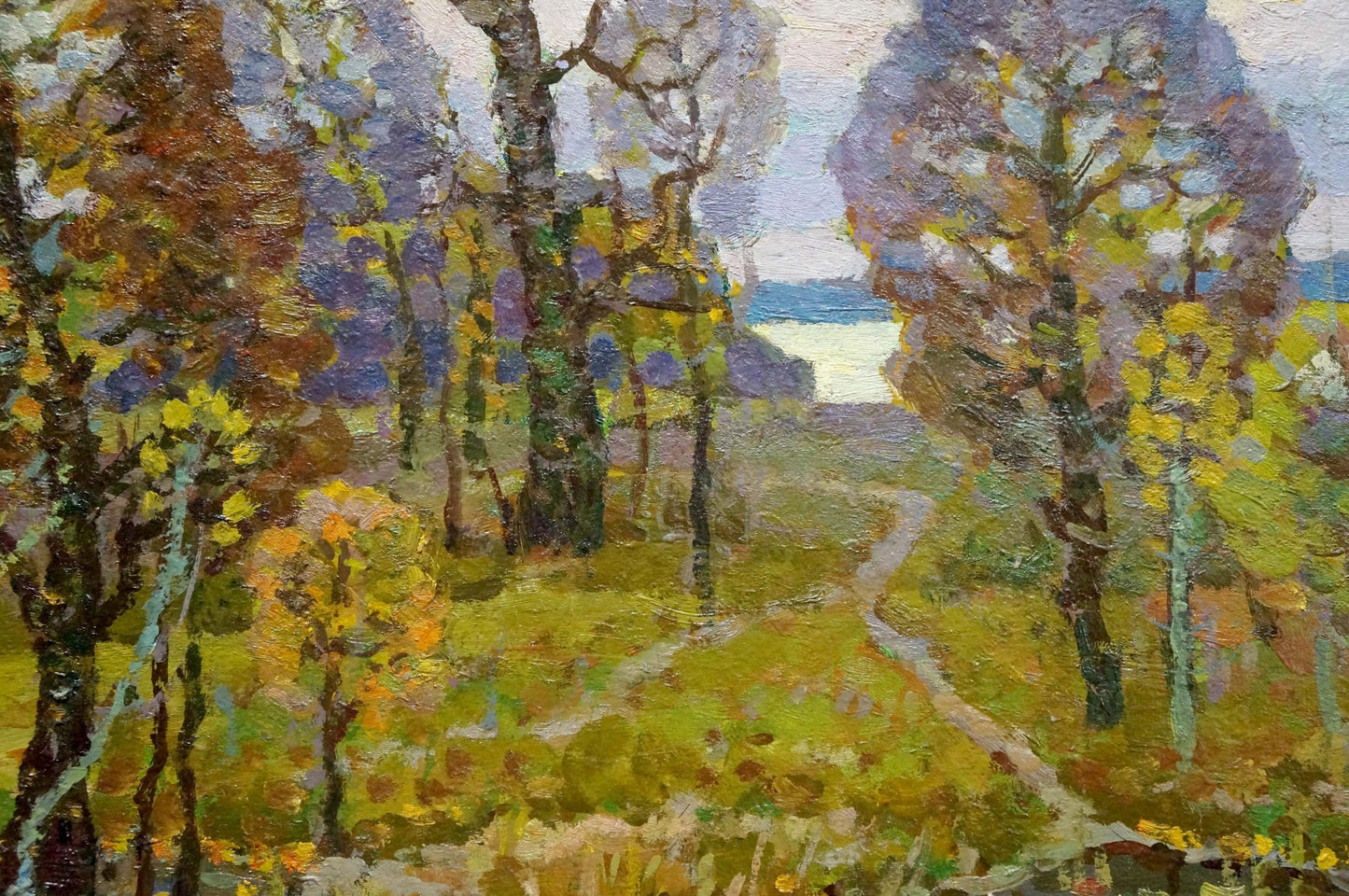 Oil painting Autumn landscape Ruban Grigory Savelievich