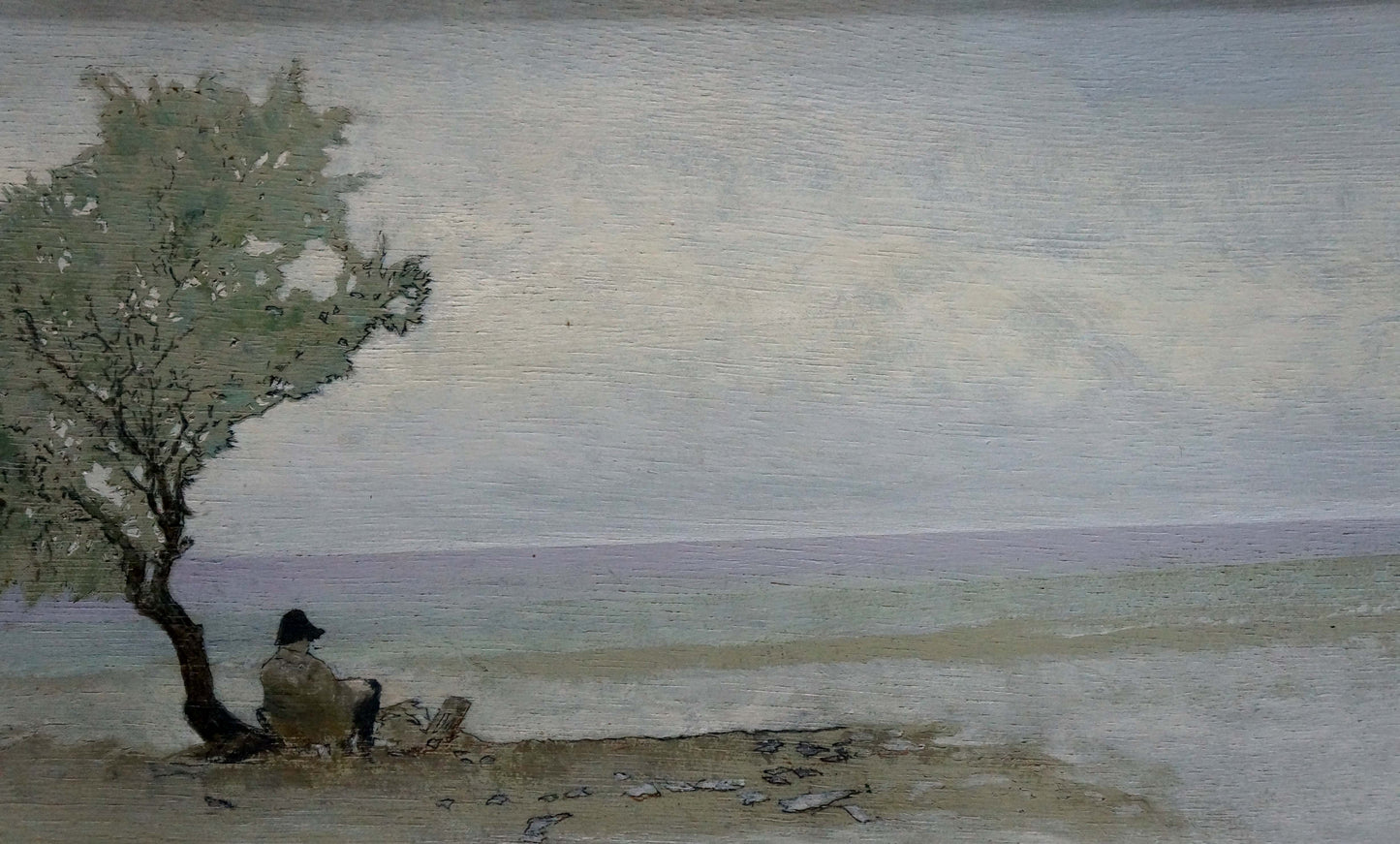 Painting Lonely man Yuri Anatolievich Pliss