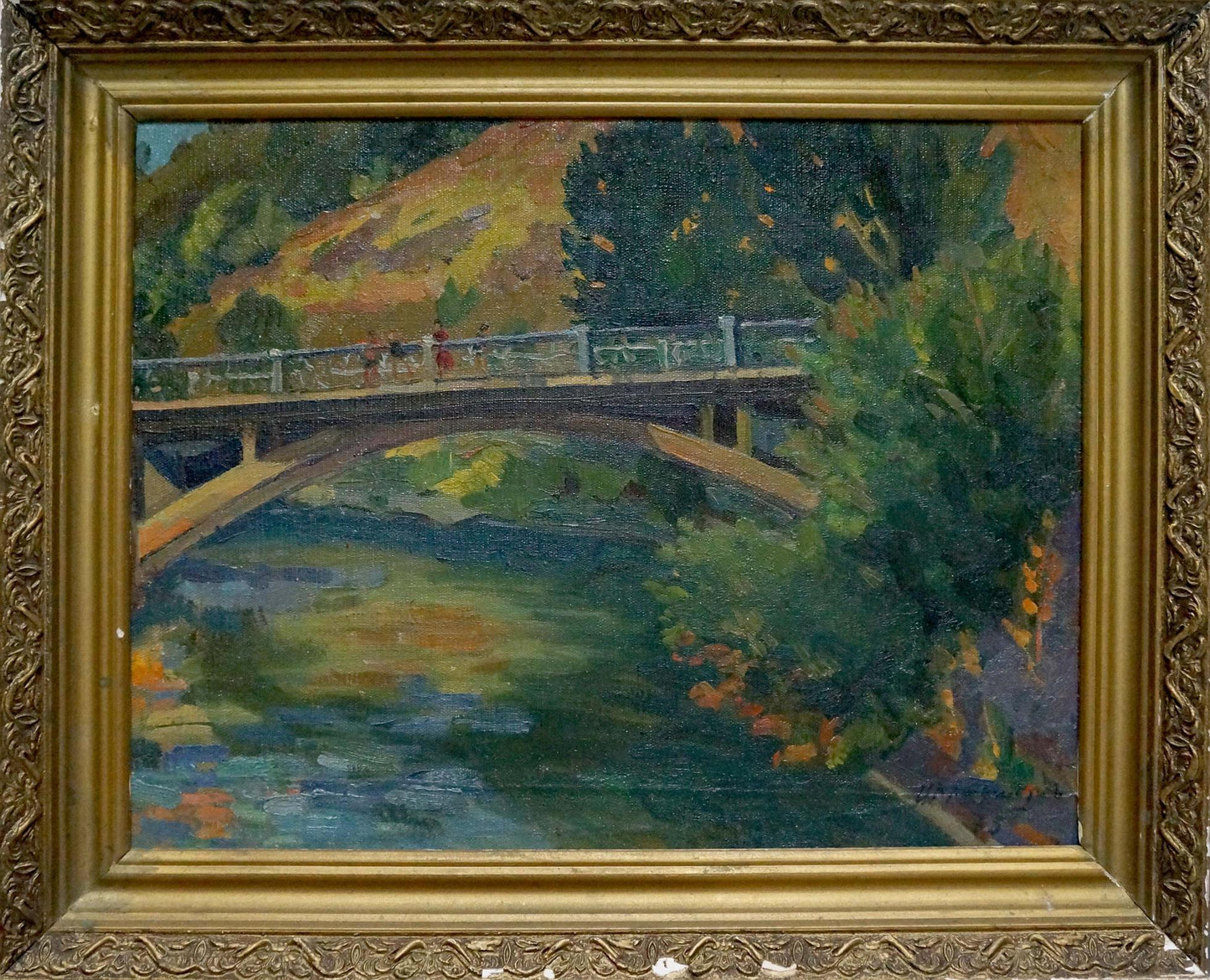 Oil painting On Bridge Sorokoletov Gavriil Vladimirovich