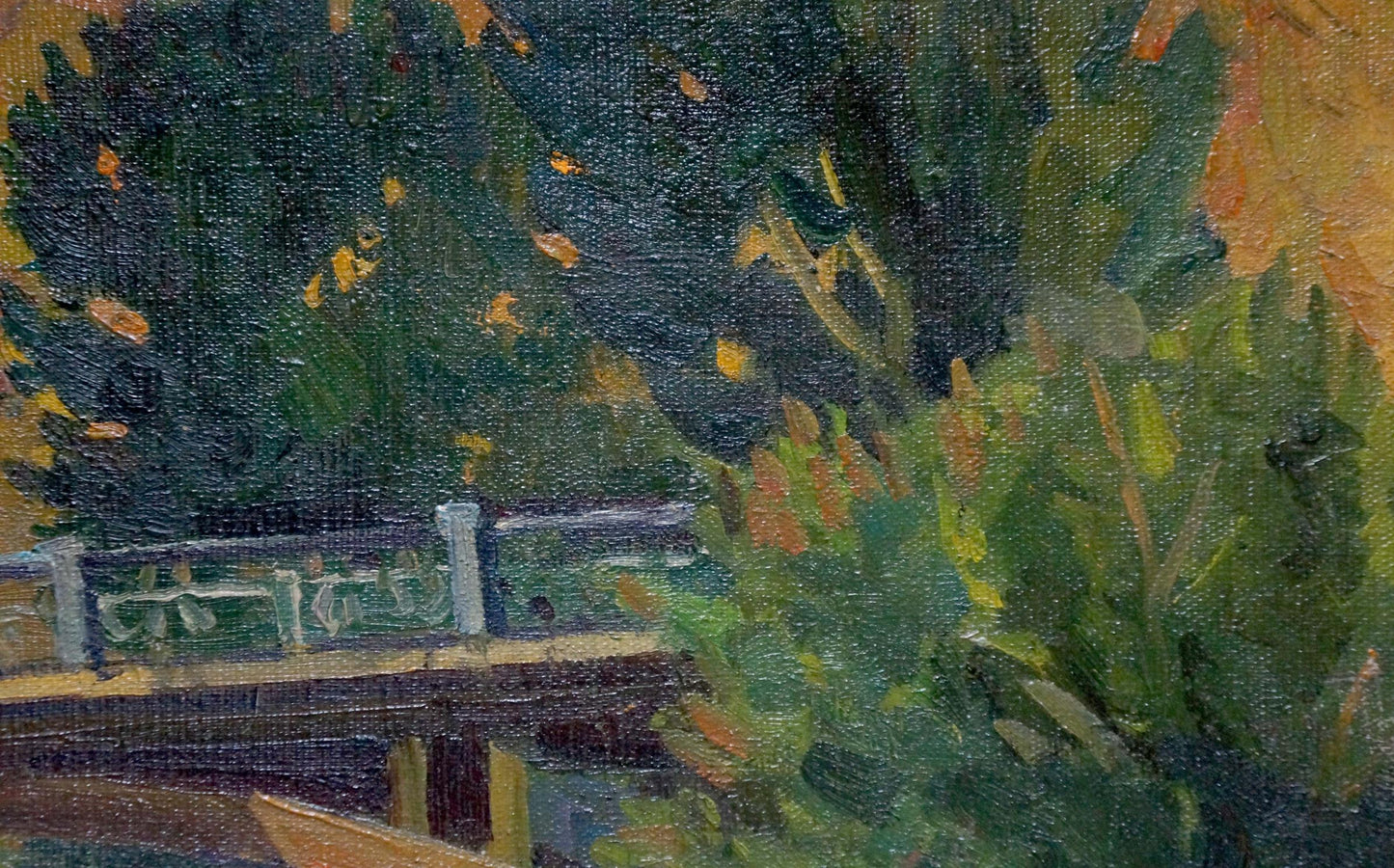 Oil painting On Bridge Sorokoletov Gavriil Vladimirovich