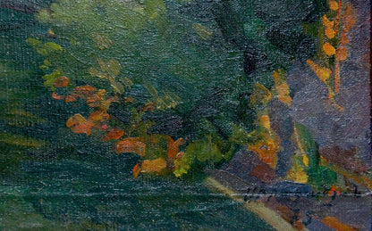 Oil painting On Bridge Sorokoletov Gavriil Vladimirovich