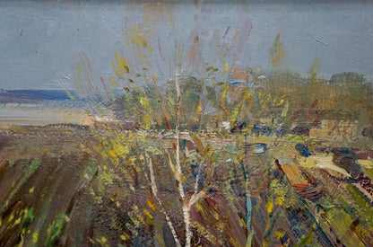 Oil painting Spring earth Strelov Arkady Efimovich