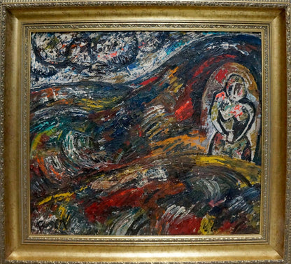 Abstract oil painting Space Bauer Vladimir Alexandrovich