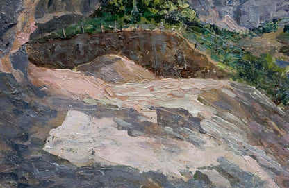 Oil painting Mountain canyon Elena Varnavovna Nagaevskaya