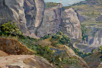 Oil painting Mountain canyon Elena Varnavovna Nagaevskaya