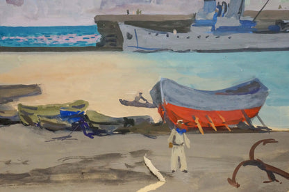 Painting Ships off the coast Shavykin Dmitriy Nikolayevich
