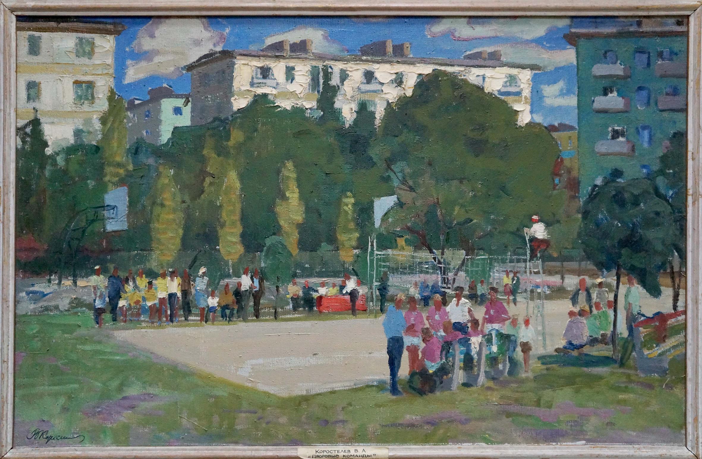 Oil painting Stadium Korostelev Vladimir Alexandrovich