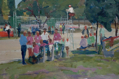 Oil painting Stadium Korostelev Vladimir Alexandrovich