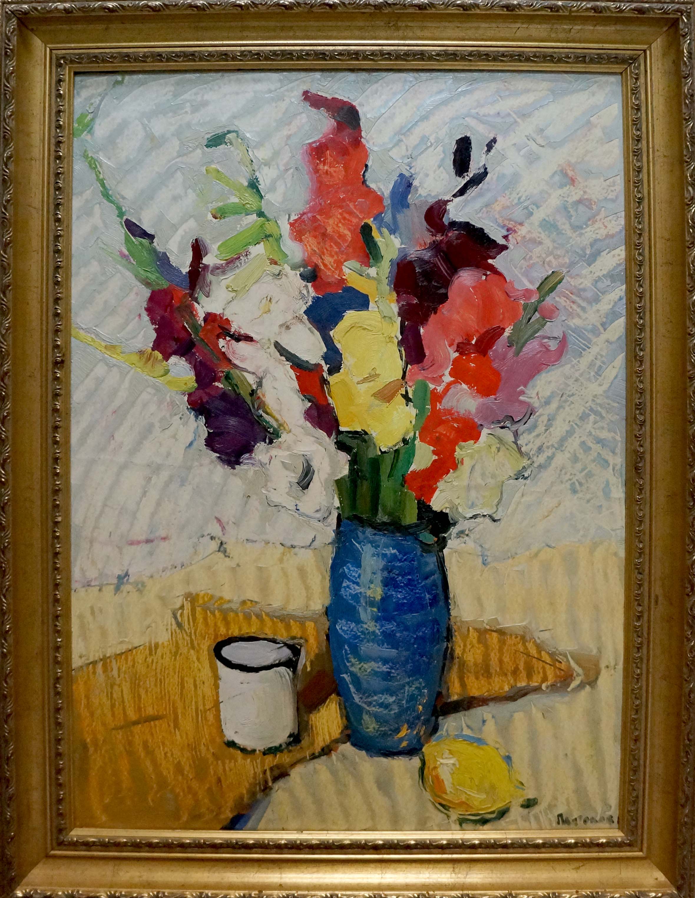 Oil painting Flowers Platonov Anatoly Georgievich