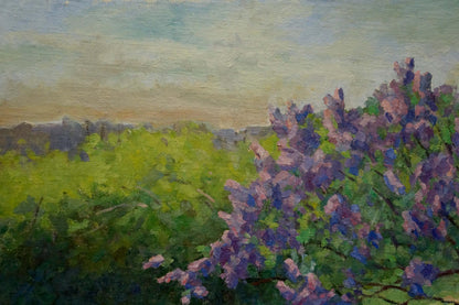 Oil painting Lilac blooms Fedorov Nikolay Alekseevich