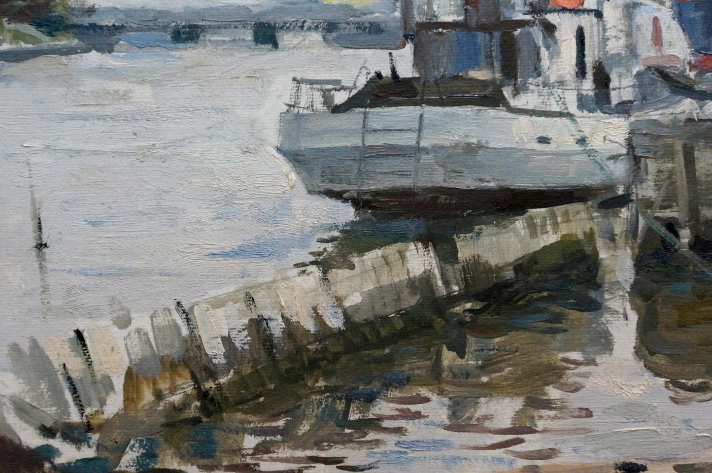 Oil painting In Port