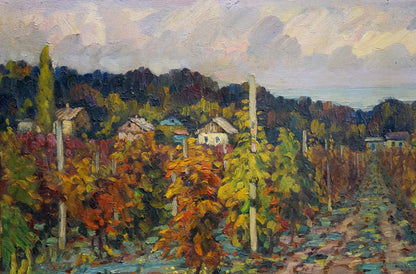 Oil painting Vineyards Kolomoitsev Petr Mikhailovich