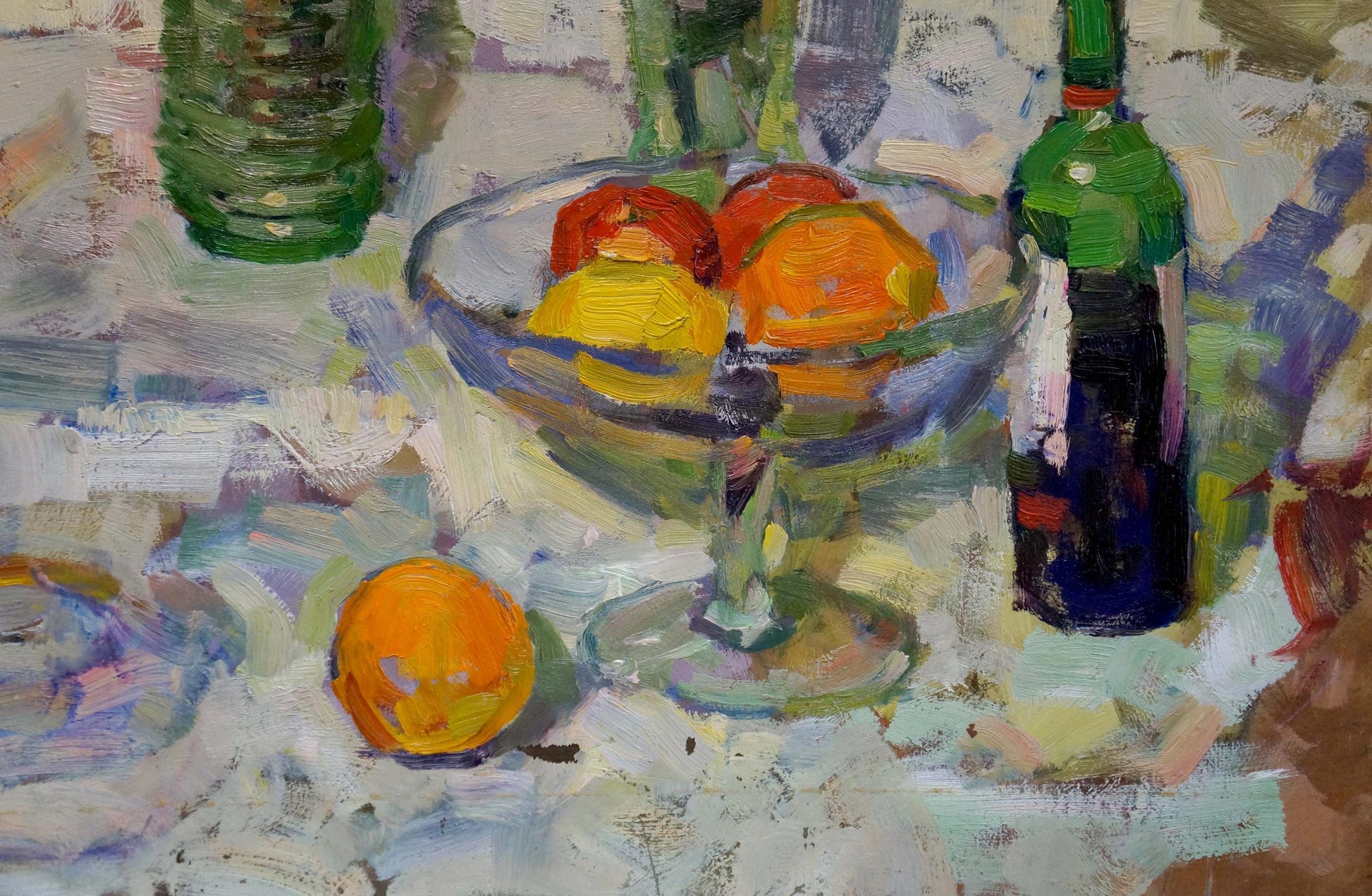 Oil painting Fruits on the table Ryman Yevhen Mykolayovych