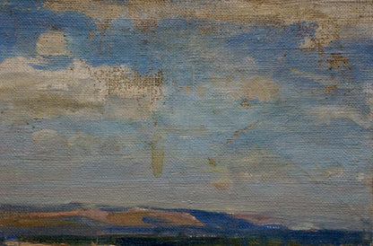 Oil painting Landscape of the plains