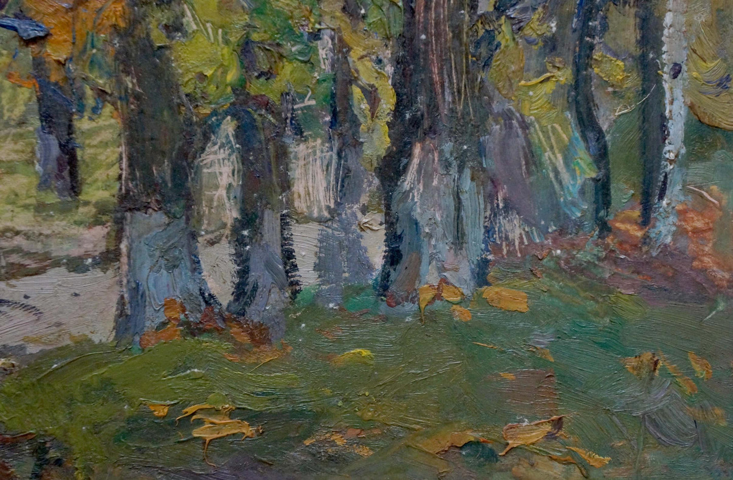 Oil painting Autumn landscape Gantman Moses Faybovich