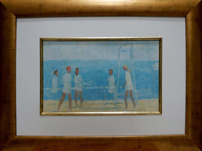 Oil painting Tennis players