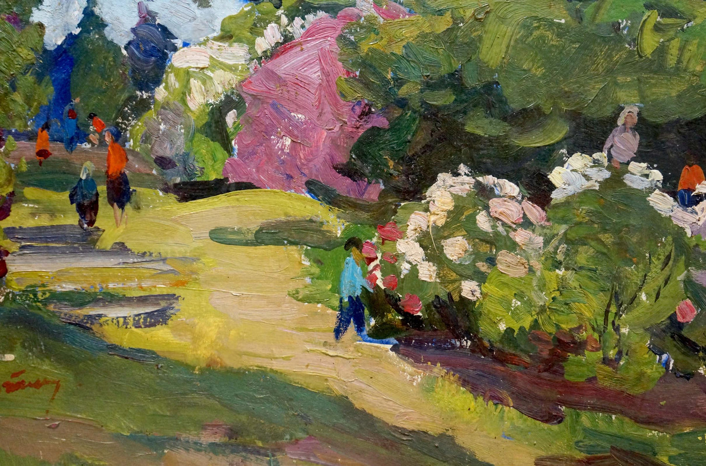 Oil painting Forest park Gantman Moisey Faibovich