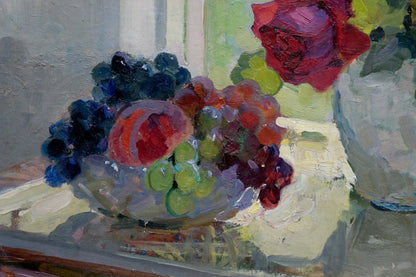 Oil painting Grape flowers Merkuryev Alexey Efimovich