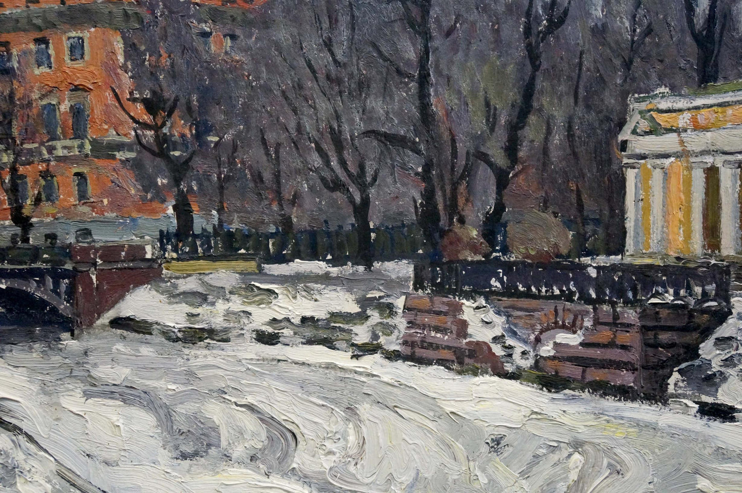 Oil painting Spring Leningrad Karpov Yuri Fedorovich