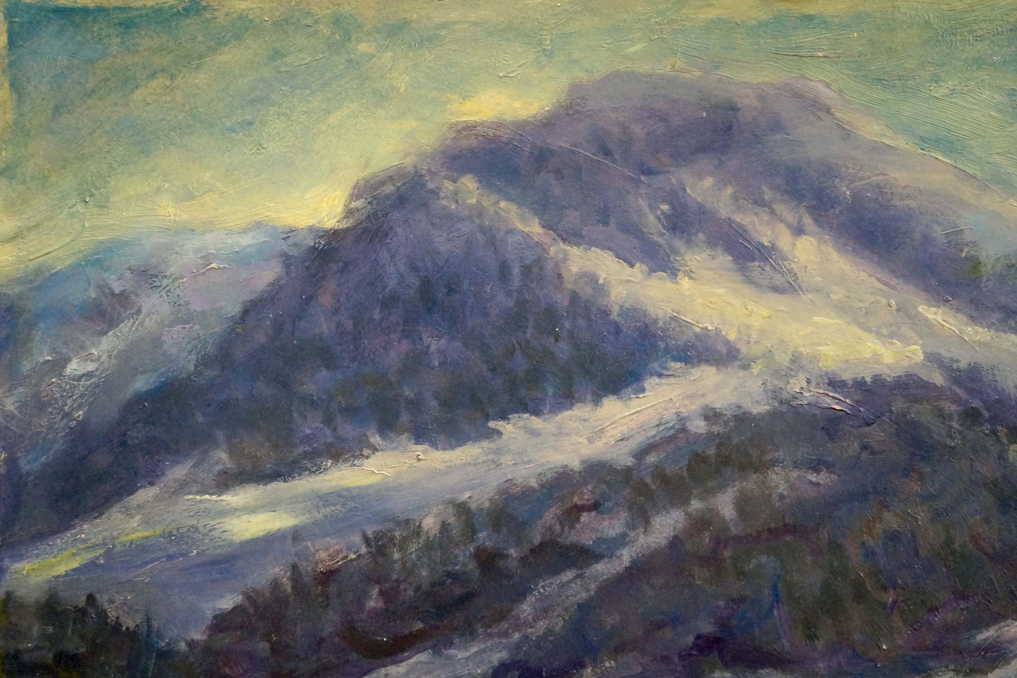 Oil painting Mountain landscape Shakhriy A. A.