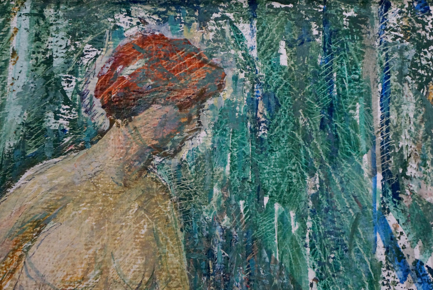 Oil painting Portrait of a naked girl Golovanov Vladimir Fedorovic